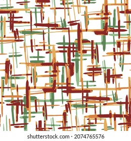 Crazy sketch random red pattern. Creative chaos and variety. Modern art drawing painting. 2d illustration. Digital texture wallpaper. Artistic sketch draw backdrop material.