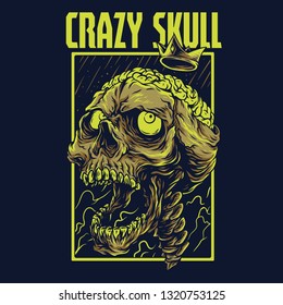 Crazy Skull Remastered Illustration