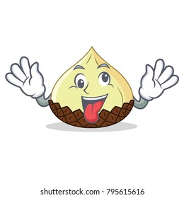 Crazy snake fruit mascot cartoon