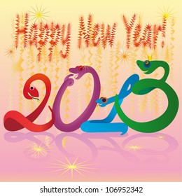 Crazy snakes and 2013 New Year colours