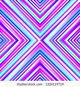 Crazy squares - bright geometric pattern with bold pink and blue neon colors. Multicolor lines. Abstract geometric background.