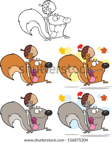 Similar – Image, Stock Photo autumn squirrel