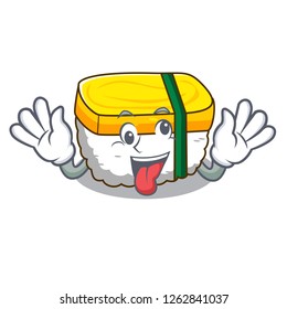 Crazy tamago sushi using an egg character