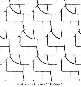 Crazy Tiles Abstract Seamless pattern
