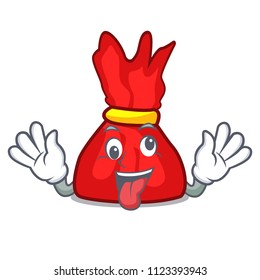 Crazy wrapper candy mascot cartoon