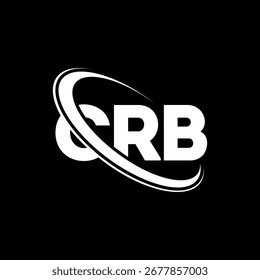 Logo de CRB. Carta CRB. Diseño de logotipo de carta CRB. Logotipo de C RB enlazado con el círculo y el logotipo del monograma en mayúsculas. Tipografía CRB para tecnología, negocio y marca inmobiliaria.
