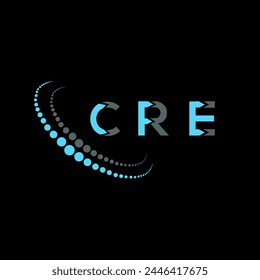 CRE letter logo abstract design. CRE unique design. CRE.
