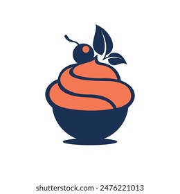 cream abstract logo modern style