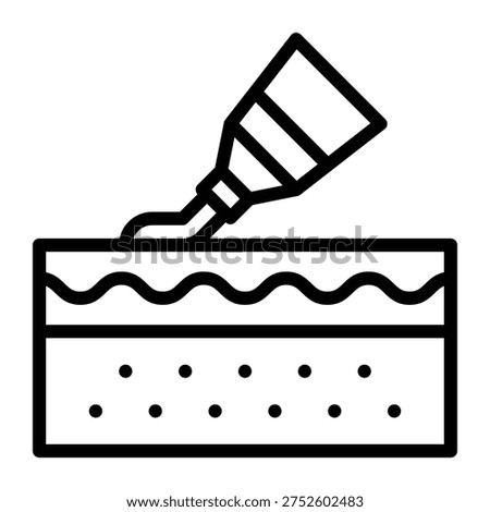 Cream Application On Skin icon