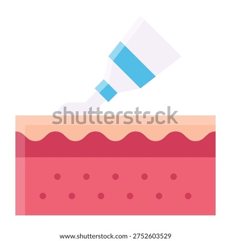 Cream Application On Skin icon