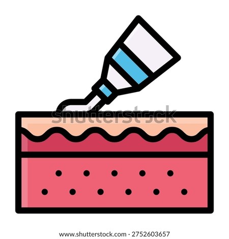 Cream Application On Skin icon