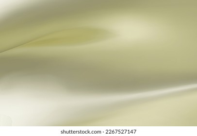 Cream background. Abstract light yellow metal gradient. Shiny cream blur texture background. Geometric texture wall with light reflections. Gold wallpaper. 3D Vector illustration.