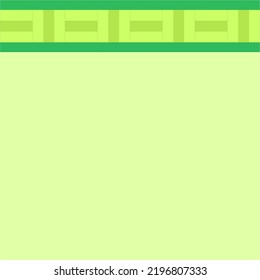 cream background with green shape on top