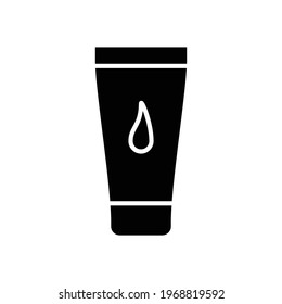 cream for beautiful icon solid style vector
