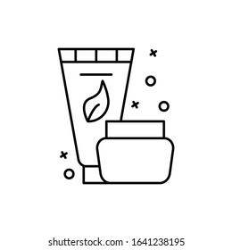 Cream, beauty icon. Simple line, outline vector elements of cosmetology and beauty icons for ui and ux, website or mobile application