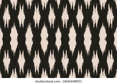 Cream black ikat dot pattern line, ogee blurred beautiful endless colorful vector stripe print seamless ornamental Ornament fashion drawing ethnicity textile illustration trendy pattern