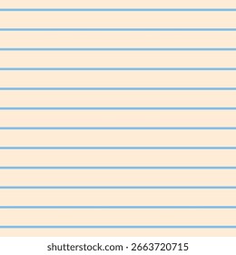Cream and blue medium horizontal stripe seamless pattern background