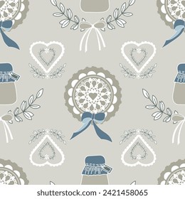 Cream .Blue,Beige colours natural colour ,seamless pattern ,prints background