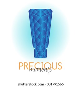 Cream or body lotion container designed as shining jewel. Concept logo or ad design. Great for beauty salons or cosmetics advertising.