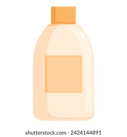 Cream bottle dispenser icon cartoon vector. Small bottom salve. Rash tissue