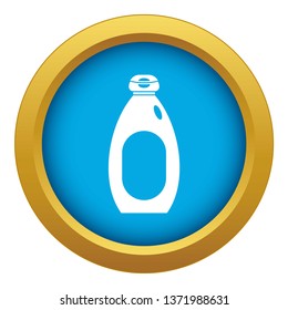 Cream bottle icon blue vector isolated on white background for any design