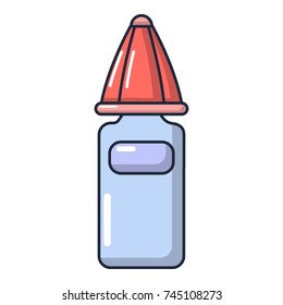 Cream bottle icon. Cartoon illustration of cream bottle vector icon for web
