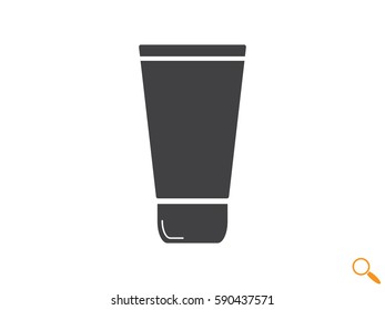 cream bottle, icon, vector illustration eps10