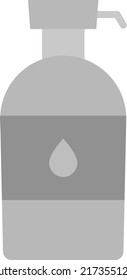 Imagen vectorial del icono de la botella de crema. También se puede usar para ropa y accesorios. Adecuado para aplicaciones móviles, aplicaciones web y medios impresos.