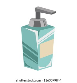 Cream bottle isolated