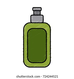 Cream bottle isolated