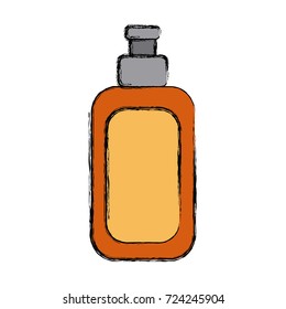 Cream bottle isolated
