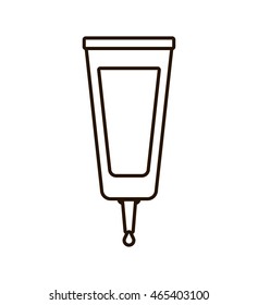 cream bottle make up style product icon. Isolated and flat illustration. Vector graphic