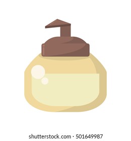 cream bottle spa product isolated icon vector illustration design