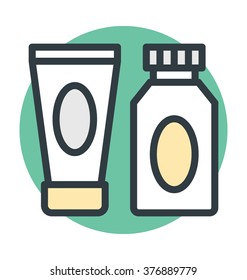Cream Bottle Vector Icon