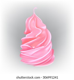 cream cake or ice cream vector