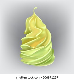 cream cake or ice cream vector