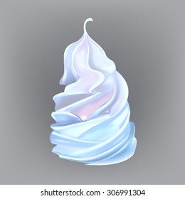 cream cake or ice cream vector