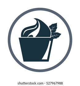 Cream cake icon. Simple design for web and mobile
