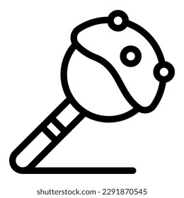 Cream cake pop icon outline vector. Candy chocolate. Sugar stick