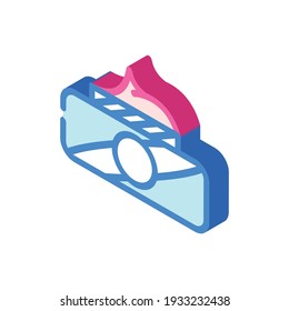cream for callus treatment isometric icon vector. cream for callus treatment sign. isolated symbol illustration