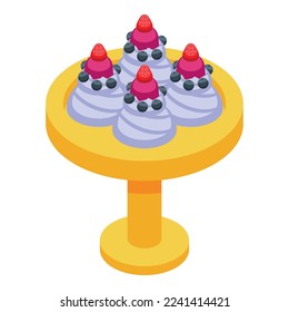 Cream candy icon isometric vector. Australian food. Cuisine travel
