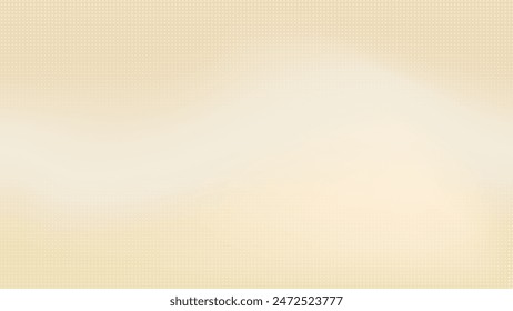 Cream champagne gradient bg with texture. Neutral color gradation background. Calm delicate and smooth ivory blur studio wallpaper. Pastel ecru backdrop with dot noise. Minimalist pale graphic