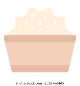 Creme Käse Symbol für Web, App, Infografik, etc
