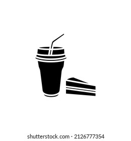 icono de café crema en vector. Logotipo