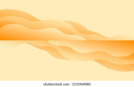 Vector de fondo de onda de color crema