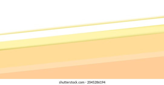 cream color and White background vector overlap layer on Bright color space for background design