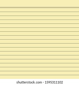 Cream colored notebook paper with black lines