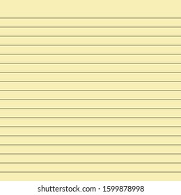 Cream colored notebook paper with black lines