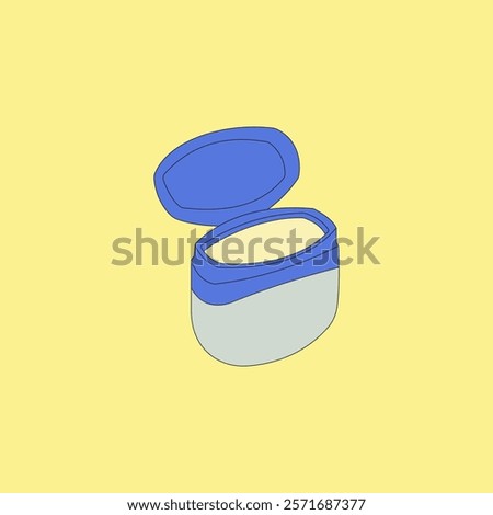 Cream container vector illustration. Product for cosmetic use