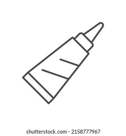 Cream dispenser line outline icon